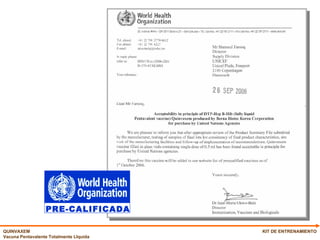 KIT DE ENTRENAMIENTO PRE-CALIFICADA 