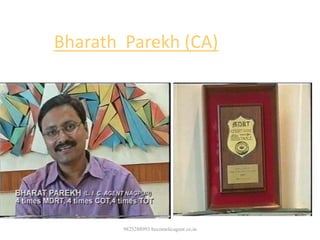 9825288993 becomelicagent.co.in
Bharath Parekh (CA)
 