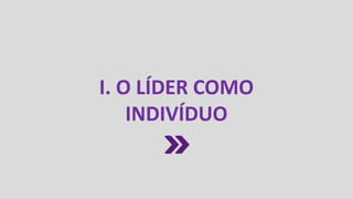 I. O LÍDER COMO
INDIVÍDUO
 