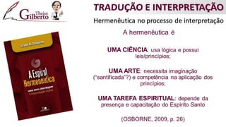 Lição 06 -  Por que a interpretação é necessária?