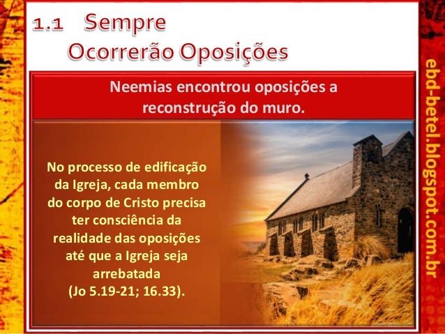 As perguntas de Sambalate queriam levar
o povo judeu ao ridÃculo (Ne 4.2).
Suas indagações, de fato, estão escondendo
sua ...