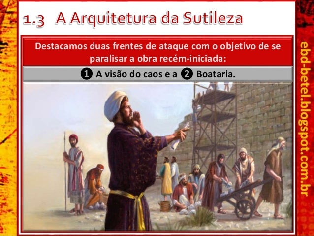 A vida cristã será repleta de lutas e batalhas até nos
encontrarmos com o Senhor.
2.2 â A Arma do Desdém
2.1 â Juntos para...