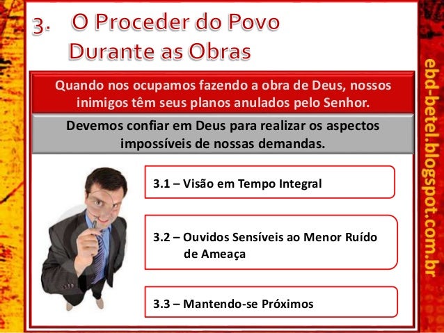 O fato de estarmos atarefados nÃ£o nos isenta de ficarmos
atentos ao chamado emergencial,
quando SatanÃ¡s investe de forma a...