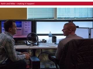 Keith and Mike – making it happen!
 