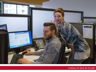 Lindsey, let Zach do his job!
 