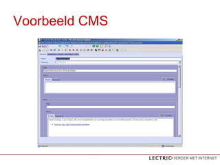 Voorbeeld CMS
 