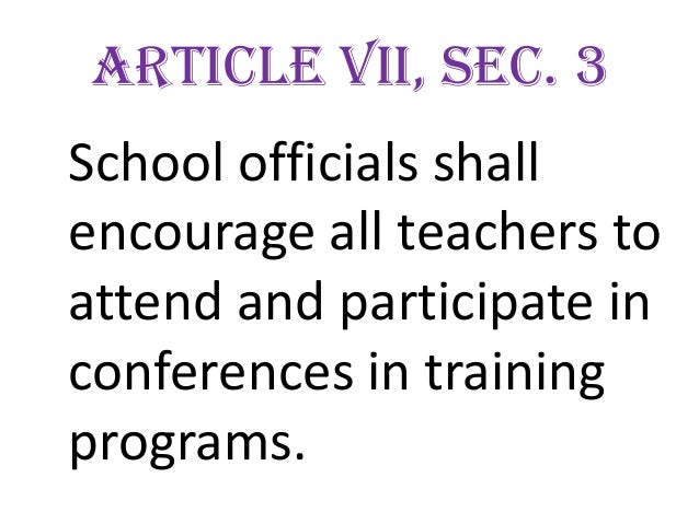 Code Of Ethics For Professional Teacher