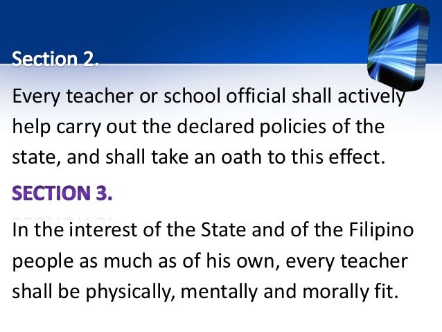 Code Of Ethics For Professional Teacher Code Of Ethics For Professional Teacher