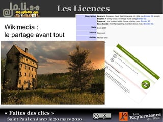 Les contrats peuvent être complexes à mettre en œuvre D'où : creatives commons qui vous permet de construire votre licence « à la carte » Protéger le partage 