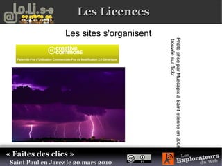 Protéger le partage Les options : http://philippe.daigremont.free.fr/CreativeCommons/BD/les_differents_droits/les_differents_droits.html 