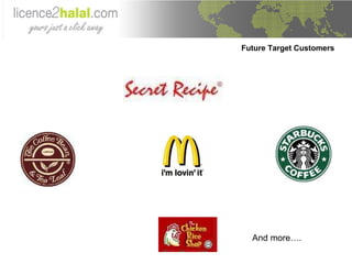Future Target Customers And more…. 