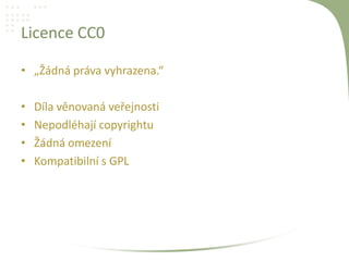 Licence k šablonám a pluginům - WordCamp 2014 Praha