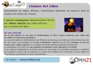 Licences Libres et Artistes