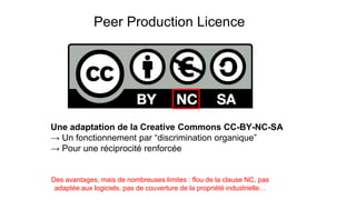 Peer Production Licence : une licence rouge ?
Du copyleft au “copyfarleft” (extrême gauche d’auteur)
 