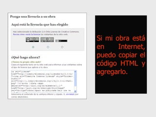 Si mi obra está en Internet, puedo copiar el código HTML y agregarlo. 