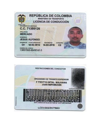 Licencia de conduccion