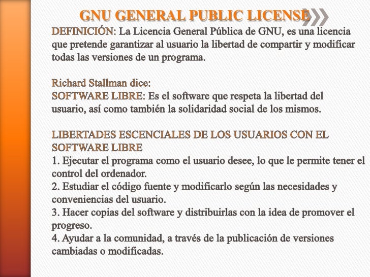 Licencia Gpl Gnu