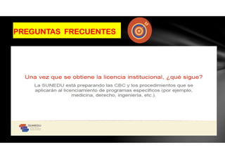 PREGUNTAS FRECUENTES
 