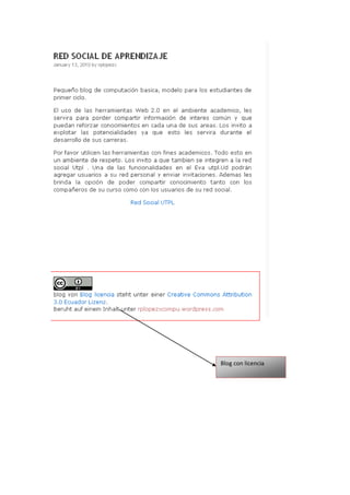 Blog con licencia
 