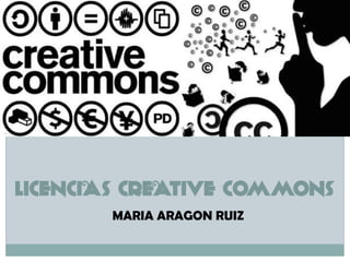 LICENCIAS CREATIVE COMMONS
MARIA ARAGON RUIZ
 