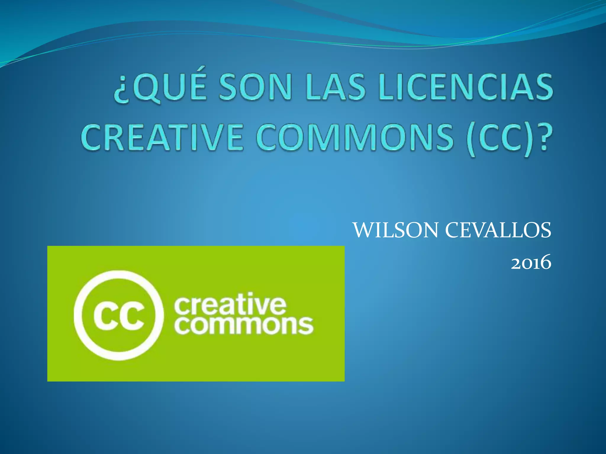 WILSON CEVALLOS
2016
 