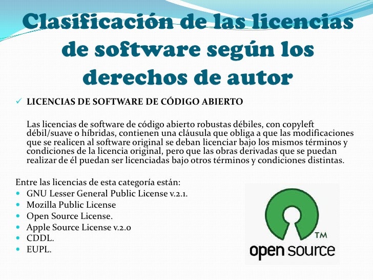 Licencias de software
