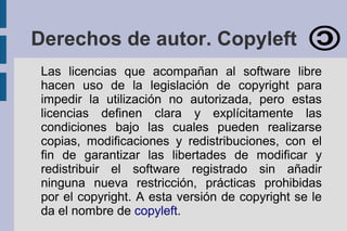 Software Con Copy Left Licencias de software | ODP