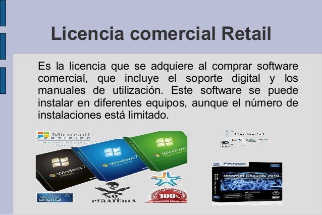 Caracteristicas De Licencia De Software Comercial