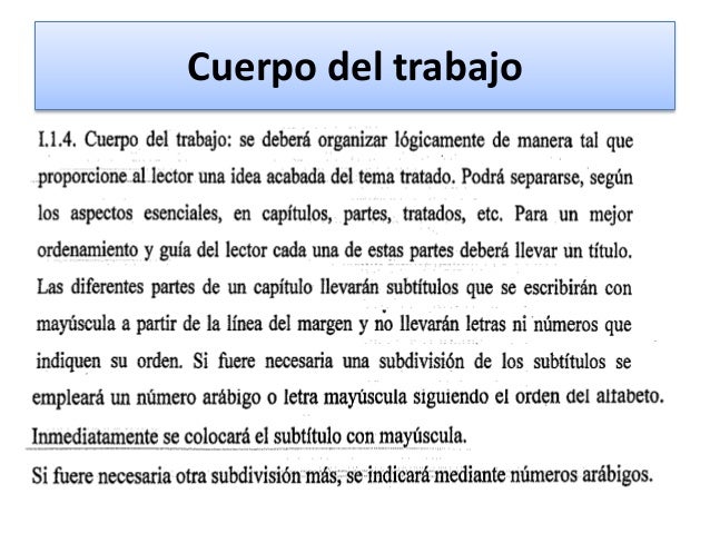 Como Hacer El Cuerpo De Un Trabajo es.slideshare.net
