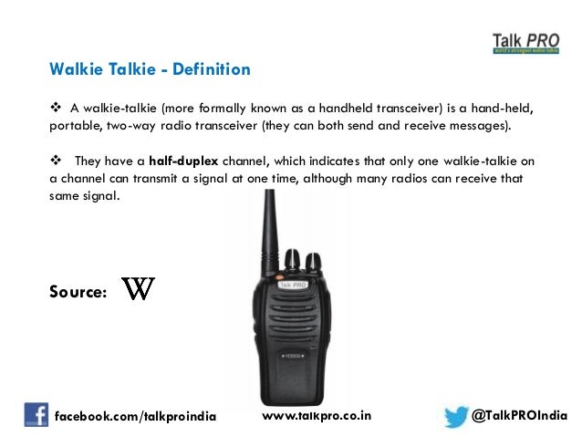 Walkie Talkie License In India