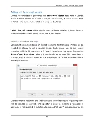Floating License Server User Guide | PDF