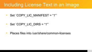 License compliance in embedded linux with the yocto project | PPTX