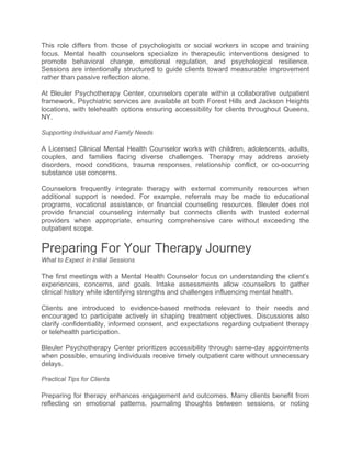 Licensed Clinical Mental Health Counselor | DOCX