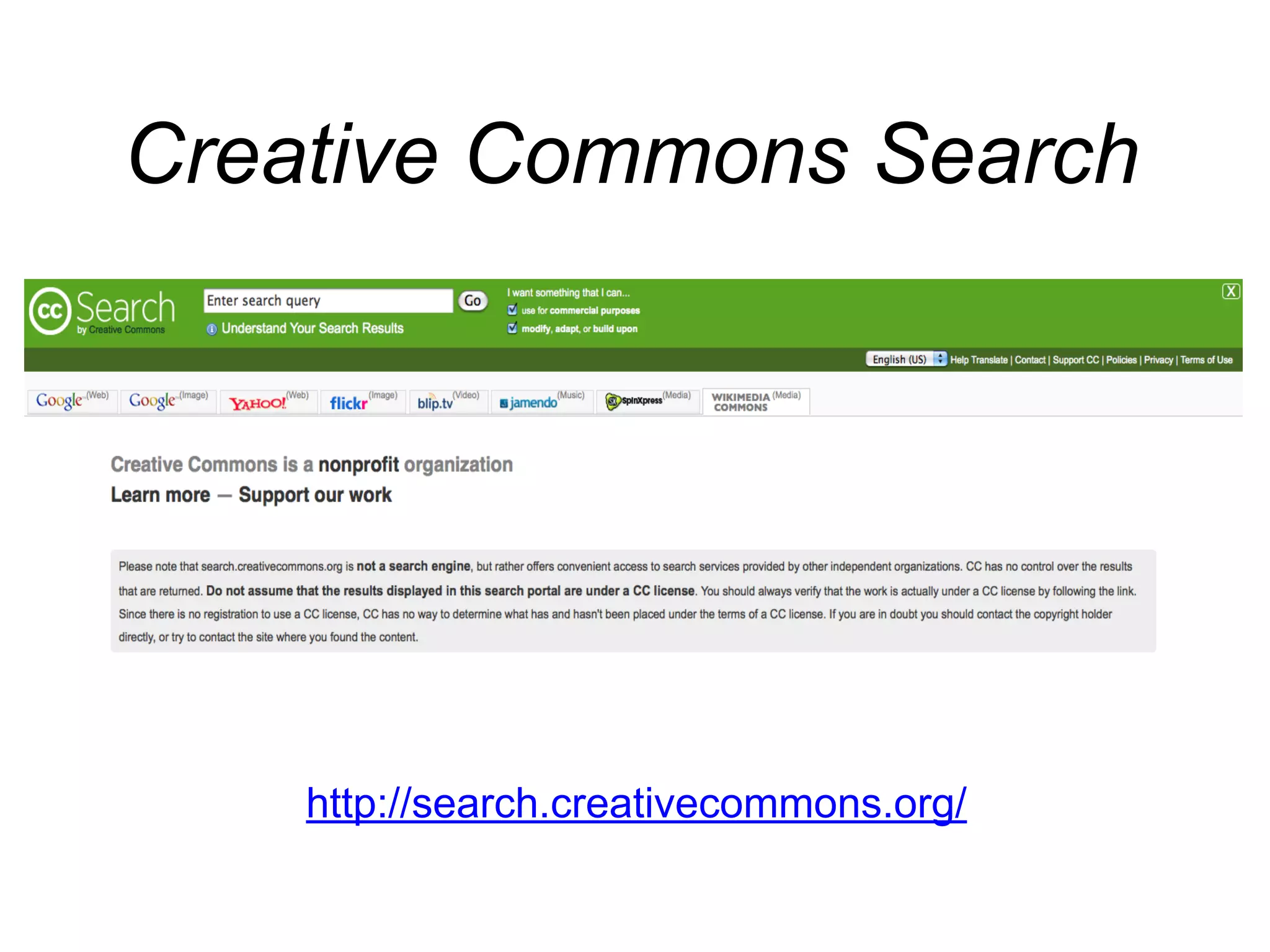 http://search.creativecommons.org/
Creative Commons Search
 