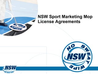 NSW Sport Marketing Mop License Agreements 
