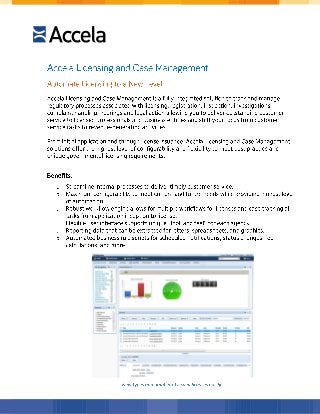 Licensing and Case Management Solution Overview (PDF)