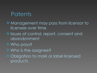 Licensing Agreement Terms | PPS