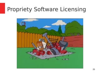 25 
Propriety Software Licensing 
 