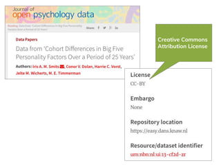 Research License Licensing Research Data for Reuse | PDF