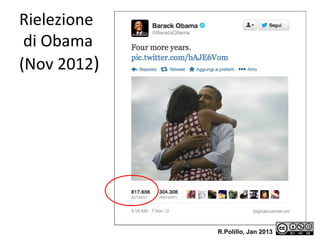 Rielezione
di Obama
(Nov 2012)

R.Polillo, Jan 2013

18

 