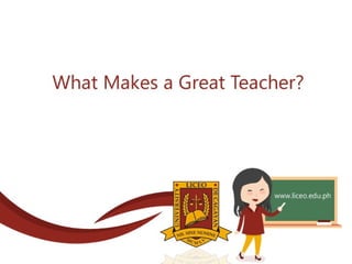 Be a Great Teacher | PPT