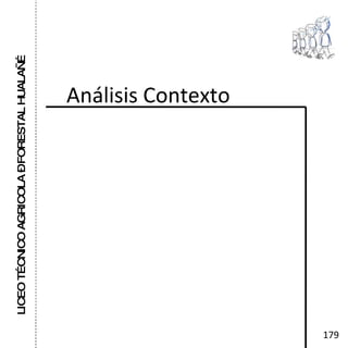 LICEO TÉCNICO AGRICOLA – FORESTAL HUALAÑÉ Análisis Contexto 179 