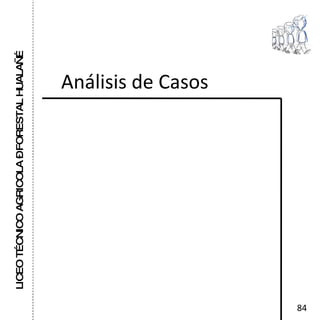 LICEO TÉCNICO AGRICOLA – FORESTAL HUALAÑÉ Análisis de Casos 84 