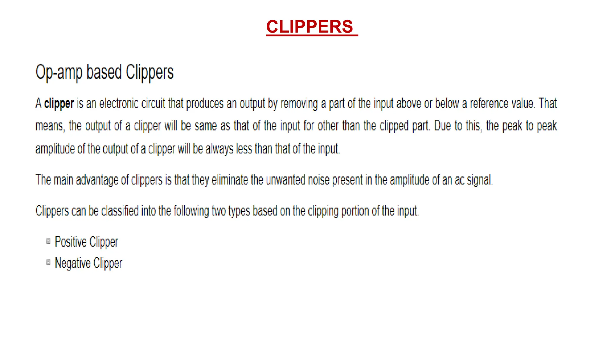 CLIPPERS
 