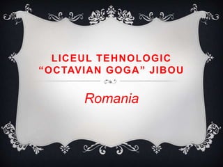 LICEUL TEHNOLOGIC
“OCTAVIAN GOGA” JIBOU
Romania
 