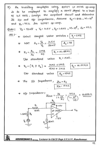 Linear IC's & Application Notes