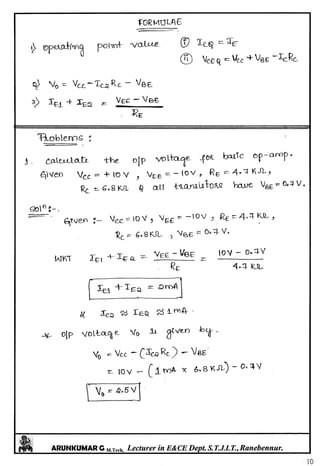 Linear IC's & Application Notes