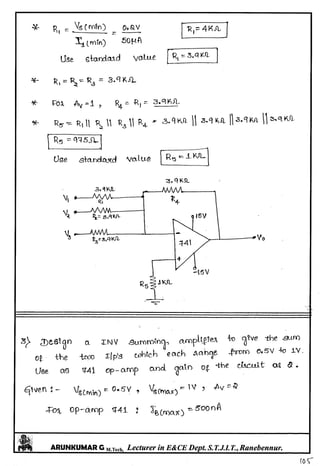 Linear IC's & Application Notes