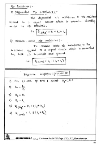 Linear IC's & Application Notes
