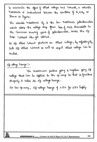 Linear IC's & Application Notes
